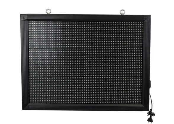 LED Scrolling Display 64x48cm - Κυλιόμενη Ψηφιακή Πινακίδα / Επιγραφή Μονής Όψης P10 LED SMD AC 220-240V - Λειτουργία μέσω Wi-Fi με Εφαρμογή APP - Αισθήτηρας Θερμοκρασίας και Υγρασίας - Αδιάβροχο IP65 - Μ72 x Π9 x Υ56cm - Κόκκινο - 1 Χρόνο Εγγύηση