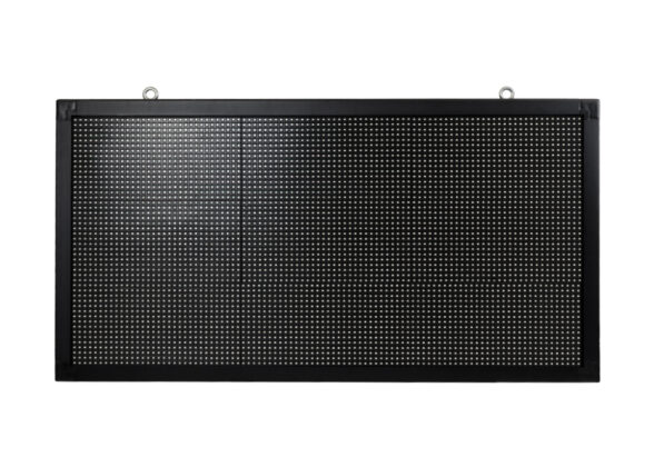 LED Scrolling Display 96x48cm - Κυλιόμενη Ψηφιακή Πινακίδα / Επιγραφή Διπλής Όψης P10 LED SMD AC 220-240V - Λειτουργία μέσω Wi-Fi με Εφαρμογή APP - Αισθήτηρας Θερμοκρασίας και Υγρασίας - Αδιάβροχο IP65 - Μ102 x Π11 x Υ54.5cm - Κόκκινο - 1 Χρόνο Εγγύηση