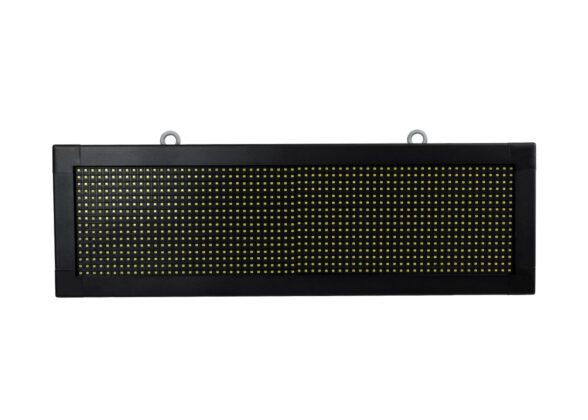 LED Scrolling Display 64x16cm - Κυλιόμενη Ψηφιακή Πινακίδα / Επιγραφή Διπλής Όψης P10 LED SMD AC 220-240V - Λειτουργία μέσω Wi-Fi με Εφαρμογή APP - Αισθήτηρας Θερμοκρασίας και Υγρασίας - Αδιάβροχο IP65 - Μ70.5 x Π11 x Υ22.5cm - Ψυχρό Λευκό 6000K - 1 Χρόνο Εγγύηση