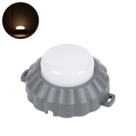 Φωτιστικό Τοίχου – Απλίκα Point Light LED 6W 660lm 360° DC 24V Αδιάβροχο IP65 Φ11 x Υ6.5cm Θερμό Λευκό 3000K – Γκρι Ανθρακί – 3 Years Warranty