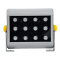 Προβολέας Wall Washer για Φωτισμό Κτιρίων LED 24W 2400lm 30° DC 24V Αδιάβροχο IP65 Μ22.5 x Π6 x Υ16.5cm Πολύχρωμο RGB DMX512 - Ασημί - 3 Years Warranty