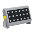 Προβολέας Wall Washer για Φωτισμό Κτιρίων LED 36W 3600lm 30° DC 24V Αδιάβροχο IP65 Μ30 x Π6 x Υ17cm Πολύχρωμο RGB DMX512 - Ασημί - 3 Years Warranty