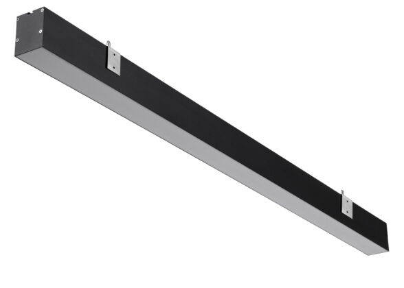 Γραμμικό Φωτιστικό Τοίχου - Απλίκα Linear LED CCT 72W 8600lm 120° AC 220-240V Μ120 x Π5.5 x Υ7cm - Εναλλαγή Φωτισμού μέσω Τηλεχειριστηρίου All In One Ψυχρό 6000k+Φυσικό 4500k+Θερμό 2700k Dimmable - Μαύρο - 3 Years Warranty