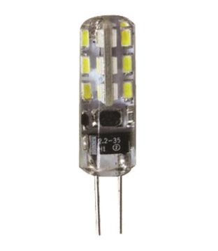 ΛΑΜΠΑ LED SMD 1,5W G4 6500K ΣΙΛΙΚΟΝΗΣ 12V AC/DC