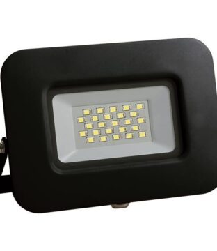 ΠΡΟΒΟΛΕΑΣ LED 20W SMD ΒΑΣΗ 360° ΜΑΥΡΟΣ IP65 6500K PLUS