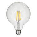 Λάμπα LED Long Filament E27 G125 Γλόμπος 8W 800lm 360° AC 220-240V IP20 Φ12.5 x Υ18cm Θερμό Λευκό 2700K με Διάφανο Γυαλί - Dimmable - 3 Years Warranty