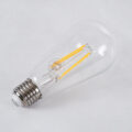 Λάμπα LED Long Filament E27 ST64 Αχλάδι 8W 800lm 360° AC 220-240V IP20 Φ6.4 x Υ14cm Θερμό Λευκό 2700K με Διάφανο Γυαλί - Dimmable - 3 Years Warranty