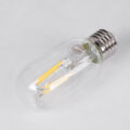 Λάμπα LED Long Filament E27 T45 Σωλήνας 4W 440lm 360° AC 220-240V IP20 Φ4.5 x Υ11cm Φυσικό Λευκό 4000K με Διάφανο Γυαλί - Dimmable - 3 Years Warranty