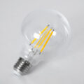 Λάμπα LED Long Filament E27 G95 Γλόμπος 4W 840lm 360° AC 220-240V IP20 Φ9.5 x Υ13.8cm Θερμό Λευκό 2700K με Διάφανο Γυαλί - Pro Series 210lm/W - A Ενεργειακή Κλάση - 3 Χρόνια Εγγύηση