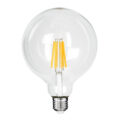 Λάμπα LED Long Filament E27 G125 Γλόμπος 7W 1470lm 360° AC 220-240V IP20 Φ12.5 x Υ13.8cm Θερμό Λευκό 2700K με Διάφανο Γυαλί - Pro Series 210lm/W - A Ενεργειακή Κλάση - 3 Χρόνια Εγγύηση