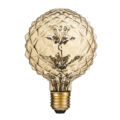 Λάμπα LED MTX Diode HP E27 P95 PINEAPPLE Γλόμπος 1.6W 140lm 360° AC 220-240V IP20 Φ9.5 x Υ13.5cm Ultra Θερμό Λευκό 2200K με Μελί Γυαλί - Dimmable - 3 Years Warranty