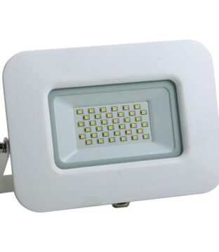 ΠΡΟΒΟΛΕΑΣ LED 30W SMD ΒΑΣΗ 360° ΛΕΥΚΟΣ IP65 3000K PLUS