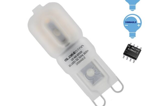 Λάμπα G9 LED 4W 390lm 320° AC 230V Ψυχρό Λευκό 6000K Dimmable