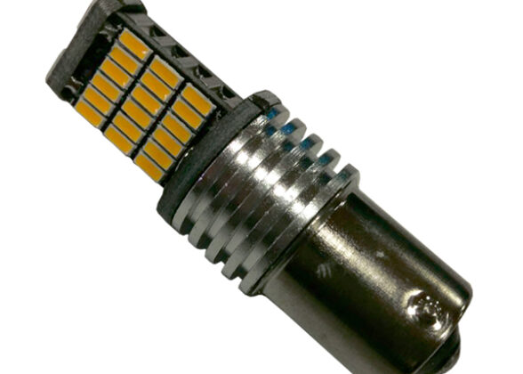 Λαμπτήρας BAU15S 45 SMD 4014 Can Bus 12v Πορτοκαλί GloboStar 04466