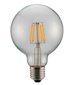 ΛΑΜΠΑ LED ΓΛΟΜΠΟ G95 FILAMENT 8W Ε27 6500K 220-240V DIMMABLE CLEAR