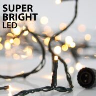 ΣΕΙΡΑ,100 LED SUPER BRIGHT 3mm,31V,ΕΠΕΚΤΑΣΗ ΩΣ 3,ΜΕΤΑΣΧΗΜ/ΣΤΗ,ΠΡΟΕΚΤΑΣΗ ΠΑΡΟΧΗΣ300cm,ΠΡΑΣΙΝΟ ΚΑΛΩΔΙΟ,ΘΕΡΜΟ ΛΕΥΚΟ LED,ΑΝΑ10cm,ΙΡ44