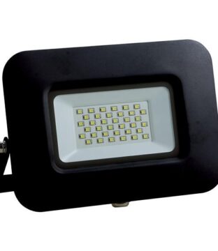 ΠΡΟΒΟΛΕΑΣ LED 30W SMD ΒΑΣΗ 360° ΜΑΥΡΟΣ IP65 6500K PLUS