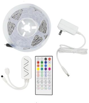 ΤΑΙΝΙΑ LED PIXEL KIT RGB 5 ΜΕΤΡΩΝ 12V + DRIVER + Wifi CONTROLLER ΜΕ ΜΟΥΣΙΚΗ IP20