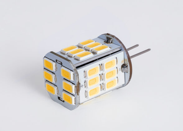 GloboStar® 76136 Λάμπα G4 LED SMD 5630 6W 600lm 320° DC 12-24V Θερμό Λευκό 3000K Dimmable