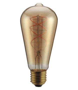 ΛΑΜΠΑ LED ST64 FILAMENT "DECOR" 5W E27 2000K 220-240V DIMMABLE  GOLD