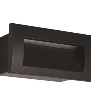 ΦΩΤΙΣΤΙΚΟ ΧΩΝΕΥΤΟ LED 3W IP54 220-240V 140X70X70mm ΜΑΥΡΟ PRO