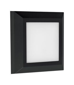 ΦΩΤΙΣΤΙΚΟ ΤΟΙΧΟΥ SLIM LED 3W IP65 220-240V 3CCT 125X125mm ΜΑΥΡΟ PRO