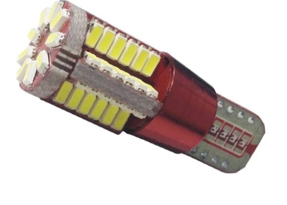 Λαμπτήρας LED T10 57 SMD 3014 Can Bus 12 Volt Ψυχρό Λευκό GloboStar 21219