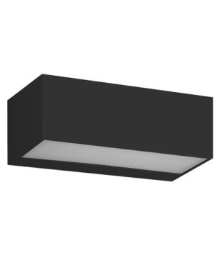 ΦΩΤΙΣΤΙΚΟ ΤΟΙΧΟΥ LED 12W 230x90x100 3CCT IP65 ΜΑΥΡΟ "LIMA"