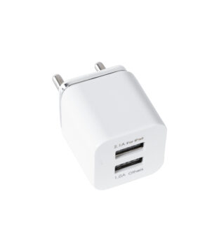 Φορτιστής Πρίζας Charger 1x Type-A USB Port 1.0 & 1x Type-A USB Port 2.1 For IPad DC 5V 3.1A Max 15W