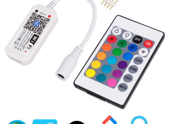 Ασύρματος Smart Home Wi-Fi LED RGB Controller με Χειριστήριο RF 2.4Ghz DC 5-24V Max 100W