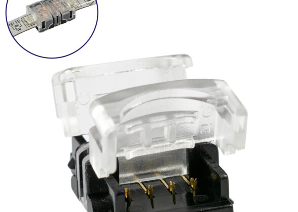 Αδιάβροχος Ταχυσύνδεσμος Ένωσης IP65 - Strip To Strip Connector για Ένωση 2 x RGB Αδιάβροχες Ταινίες LED Πλάτους 10mm