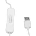 Μοντέρνο Επιτραπέζιο Φωτιστικό Γραφείου LED USB DC 5V Μονόφωτο Μεταλλικό Ροζ με Ξύλινη Βάση Θερμό Λευκό 3000K Φ19 x Μ19 x Π19 x Υ23cm