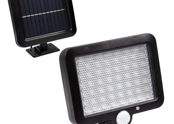 Αυτόνομος Ηλιακός Προβολέας LED SMD 20W 1200lm με Ενσωματωμένη Μπαταρία 2400mAh - Φωτοβολταϊκό Πάνελ με Αισθητήρα Ημέρας-Νύχτας - PIR Αισθητήρα Κίνησης Αδιάβροχο IP65 Ψυχρό Λευκό 6000K