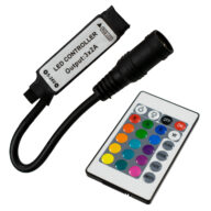 Ασύρματος LED RGB Controller με Χειριστήριο IR 5v (30w) 12v (72w) 24v (144w)