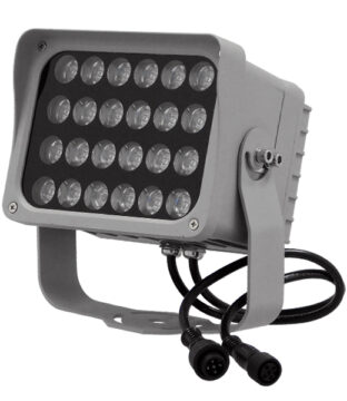 LED Προβολέας Αρχιτεκτονικού Φωτισμού GENIUS DMX512 48W CREE 24v 4800lm Δέσμης 10° Μοιρών Αδιάβροχος IP67 RGB GloboStar 05028