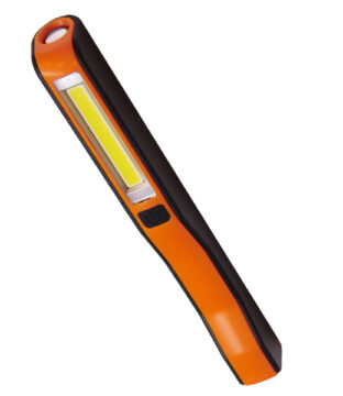 Mini Φορητός Φακός PEN COB LED Πορτοκαλί Χρώμα GloboStar 07011