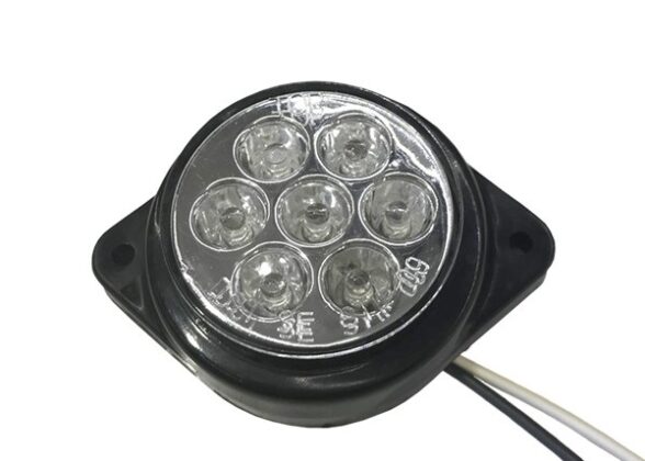 Πλευρικά Φώτα Όγκου Φορτηγών FLAT BULLET LED 7 SMD DC 24V Αδιάβροχο IP66 Ψυχρό Λευκό 6000K