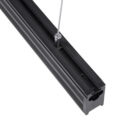 Γραμμικό Κρεμαστό Φωτιστικό Linear LED 18W 2200lm 120° AC 220-240V Μ120 x Π2 x Υ4cm Φυσικό Λευκό 4500K - Μαύρο - 3 Years Warranty