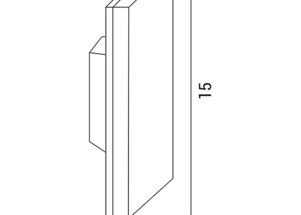 ΑΠΛΙΚΑ ΤΟΙΧΟΥ ΤΕΤΡΑΓΩΝΗ LED 10W 150x150x50 3000K IP54 ΜΑΥΡΗ PRO