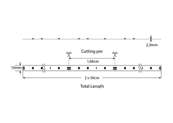 ΤΑΙΝΙΑ LED DIMMABLE ΜΕ ΣΥΝΔΕΣΗ USB 0,50M 7,2W 5V RGB IP65 ΣΕΤ 2ΤΜΧ PRO