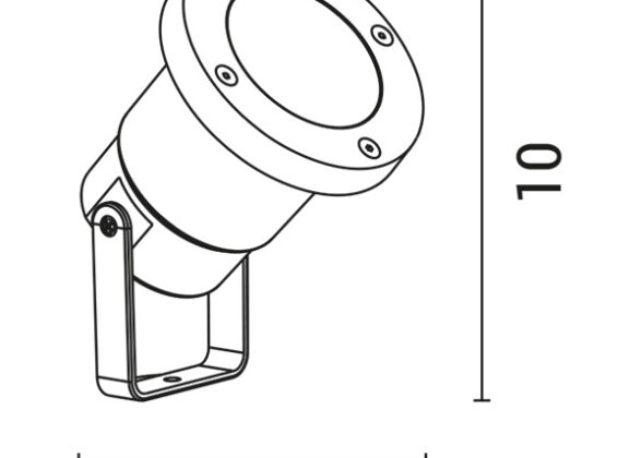 ΣΠOT ΚΗΠΟΥ ΠΛΑΣΤΙΚΟ GU10 IP65 230V Φ95X100 ΜΑΥΡΟ