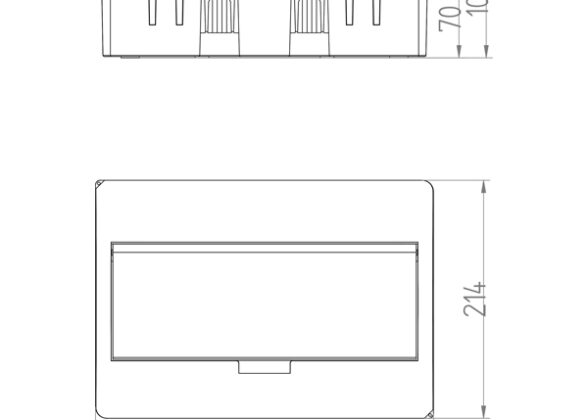 ΠΙΝΑΚΑΣ ΧΩΝΕΥΤΟΣ ΠΛΑΣΤΙΚΟΣ ELEGANT 1X12 ΘΕΣΕΩΝ IP40 (PE+N)