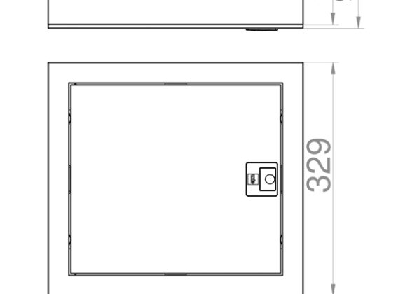 ΠΙΝΑΚΑΣ ΕΞΩΤΕΡΙΚΟΣ ΜΕΤΑΛΛΙΚΟΣ MSF 1X12 ΘΕΣΕΩΝ IP30 (PE+N)