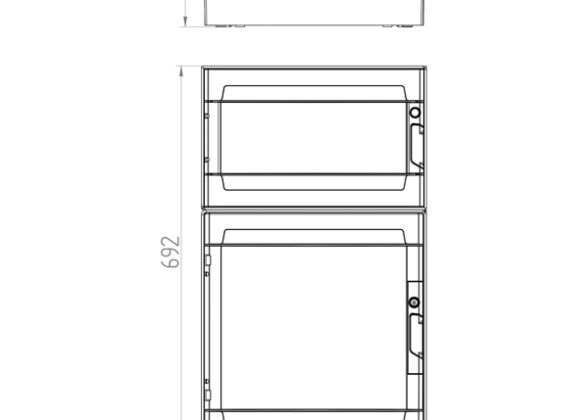 ΠΙΝΑΚΑΣ ΕΞΩΤΕΡΙΚΟΣ LUX 3Χ18 (1Χ18+2Χ18) IP65 (PE+N)