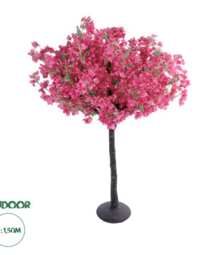 GloboStar® Artificial Garden BOUGAUVILLEA 20669 Τεχνητό Διακοσμητικό Δέντρο με Ανθη Μπουκανβίλιας Φουξ Υ150cm