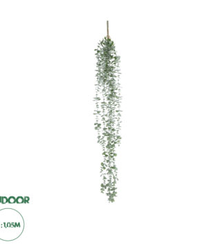 GloboStar® Artificial Garden HANGING EUCALYPTUS 20807 Τεχνητό Διακοσμητικό Κρεμαστό Φυτό Ευκάλυπτος Μ16 x Π9 x Υ105cm