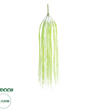 GloboStar® Artificial Garden HANGING GRASS 20813 Τεχνητό Διακοσμητικό Κρεμαστό Φυτό Grass Μ18 x Π4 x Υ81cm