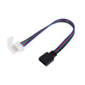 Ταχυσύνδεσμος Τροφοδοσίας IP20 - Strip To Power Connector 4 PIN για Ένωση 1 x RGB Ταινία LED Πλάτους 10mm