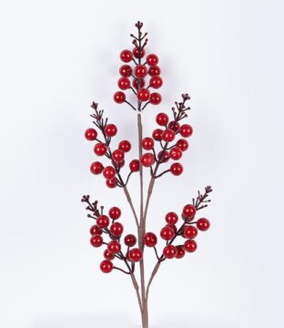 ΚΛΑΔΙ ΜΕ ΚΟΚΚΙΝΑ BERRIES, 68cm