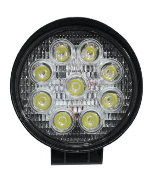 Προβολέας LED Εργασίας Στρογγυλός 27W 10-30V 3780lm 30° Αδιάβροχος IP65 Ψυχρό Λευκό 6000k GloboStar 30000